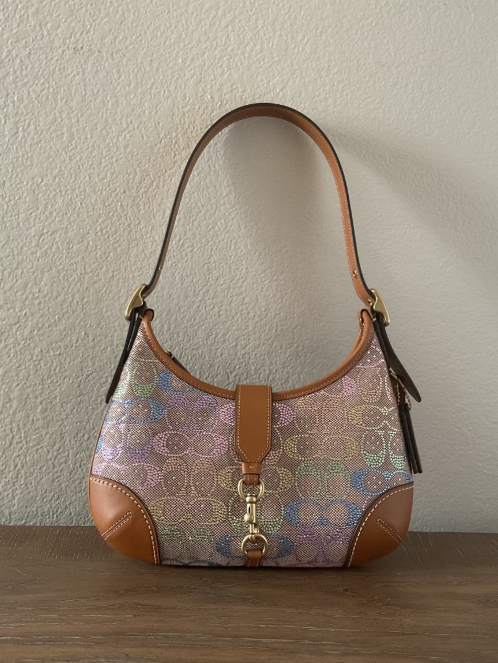 Coach rainbow crystal Hampton in signature jacquard - Picture 4 of 15